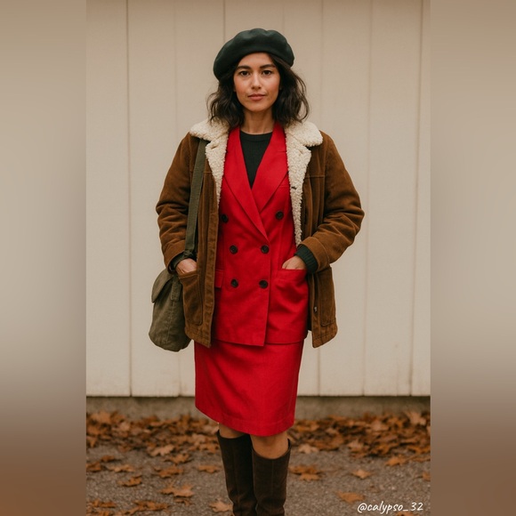 Christian Dior Authentic Rare Vintage The Suit 2 Piece Skirt Suit - Picture 15 of 16